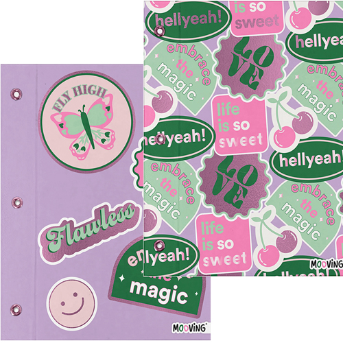 (65801PI) CARPETA N�3 C/C MOO PINK 3267 - CARPETAS - CARPETAS N�3