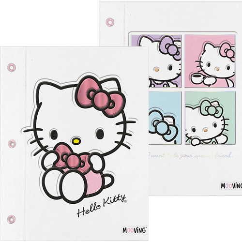 (6580HK) CARPETA N�3 C/C MOO HELLO KITT.3165 - CARPETAS - CARPETAS N�3