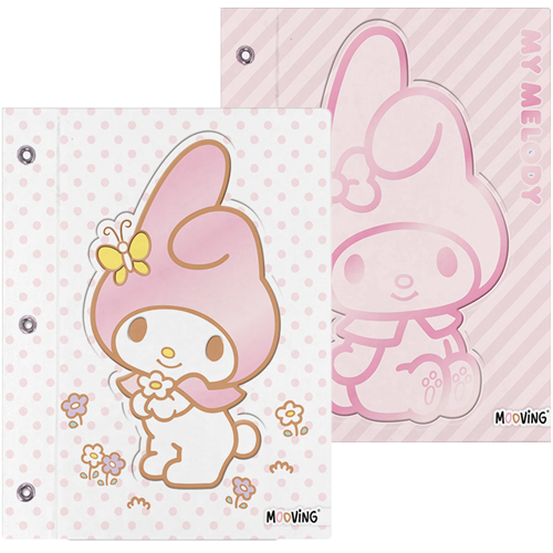 (6580ME) CARPETA N�3 C/C MOO MY MELODY 3261 - CARPETAS - CARPETAS N�3