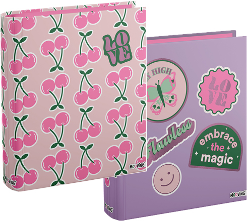 (66231) CARPETA 2X40 CART.MOO PINK 2267 - CARPETAS - CARPETA ESCOLAR 2X40