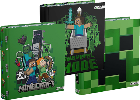 (67789) CARPETA 3X40 CART.MOO MINECRAFT 124 - CARPETAS - CARPETAS 3X40