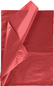 (688**RO) PAPEL SEDA 50X70 METAL ROJO - PAPELERIA - PAPEL BARRILETE/SEDA