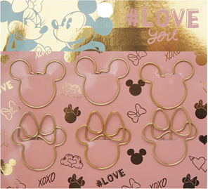 (80002) CLIPS MOO MICKEY/MINNIE X6 FORMAS - CLIPS/CHINCHES/ALFILERES - CLIPS