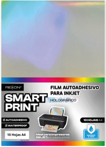 (89877) FILM AUTOAD.HOLOGRAFICO A4 X10HJS - COMPUTACION - PAPEL COMPUTACION