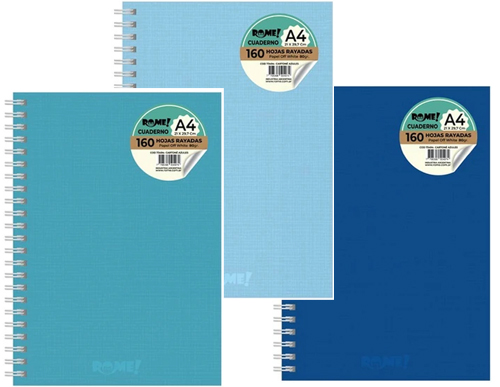 (92329) CUAD.T/D R A4 73494 AZULES 160H - CUADERNOS/LIBRETAS/REPUESTOS - CUADERNOS UNIVERSITARIOS