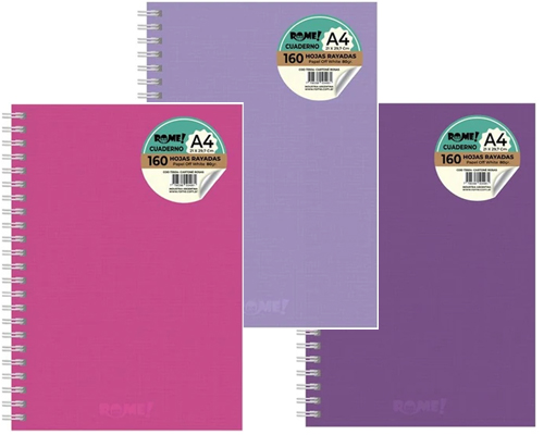 (92369) CUAD.T/D R A4 73504 ROSAS 160H - CUADERNOS/LIBRETAS/REPUESTOS - CUADERNOS UNIVERSITARIOS