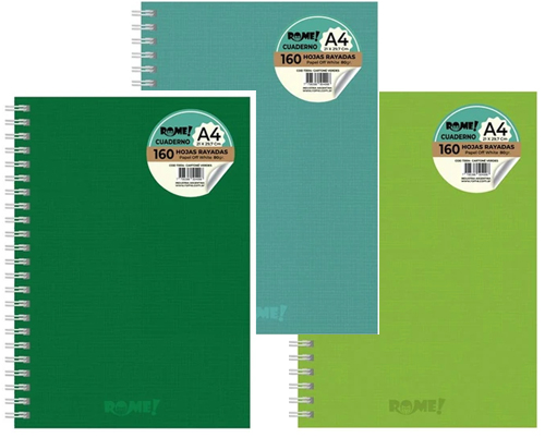 (92379) CUAD.T/D R A4 73514 VERDES 160H - CUADERNOS/LIBRETAS/REPUESTOS - CUADERNOS UNIVERSITARIOS