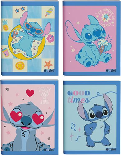 (92616) CUAD.ESC. FLEX.RAY. X48 MOO STITCH - CUADERNOS/LIBRETAS/REPUESTOS - CUADERNOS ESCOLARES