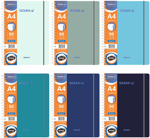 (93138) CUAD.T/D R A4 3544 OCEAN 90H == - CUADERNOS/LIBRETAS/REPUESTOS - CUADERNOS UNIVERSITARIOS