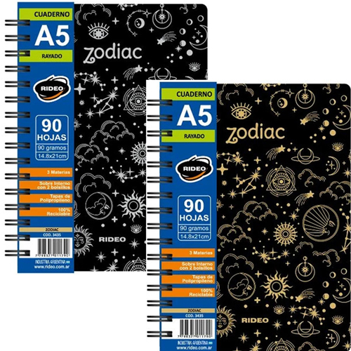 (93156K) CUAD.C/ESP.R 16X21 3435 ZODIAC 90= - CUADERNOS/LIBRETAS/REPUESTOS - CUADERNOS ESPECIALES