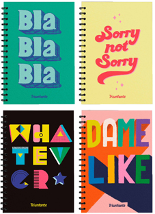 (93183) CUAD.C/ESP.TRI 16X21 LETTERING 80H - CUADERNOS/LIBRETAS/REPUESTOS - CUADERNOS 16X21