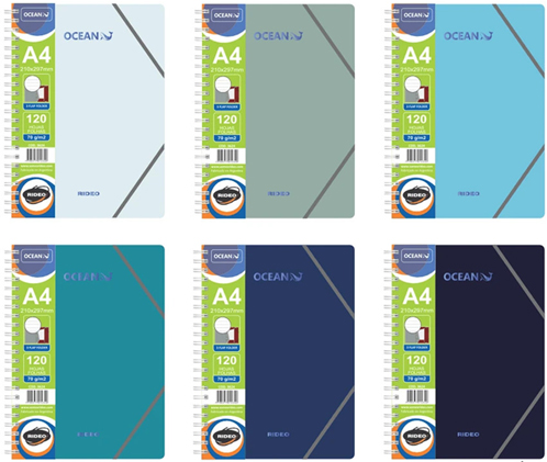 (935601) CUAD.T/D R 3 SOL A4 3624 OCEAN 120= - CUADERNOS/LIBRETAS/REPUESTOS - CUADERNOS UNIVERSITARIOS