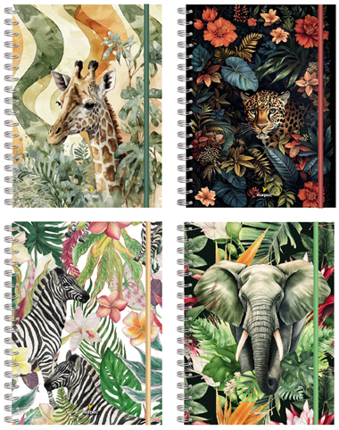 (93717S) CUAD.REMOV.NO 16X21 FAUNA 90H 141M - CUADERNOS/LIBRETAS/REPUESTOS - CUADERNOS 16X21