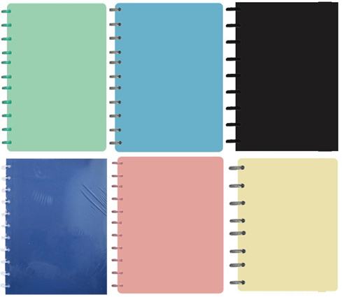 (93725) CUAD.REMOV.DEC A4 100H D/PLAS COLOR - CUADERNOS/LIBRETAS/REPUESTOS - CUADERNOS ESPECIALES