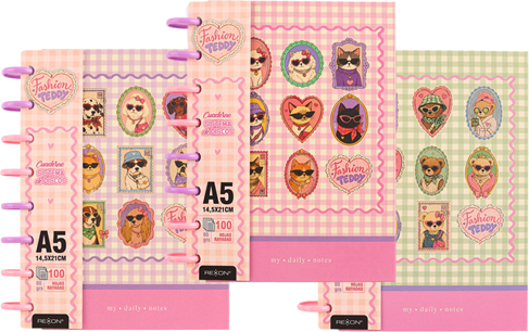 (95486) CUAD.REMOV.REX 16X21 FASHION TEDDY - CUADERNOS/LIBRETAS/REPUESTOS - CUADERNOS ESPECIALES