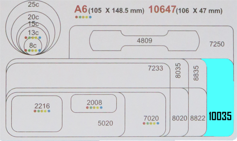 (9601**035) ETIQUETA AUTOAD. 10035 100X35 BCA. - ETIQUETAS - ETIQUETAS COMERCIALES