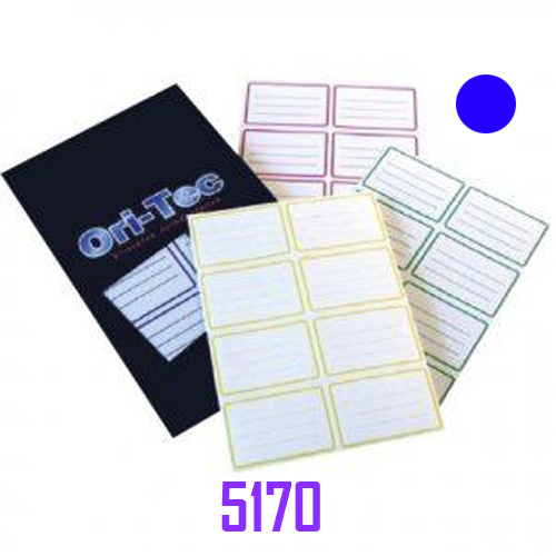 (9601**AZ) ETIQUETA AUTOAD.ESCOLAR AZUL 5170 - ETIQUETAS - ETIQUETAS COMERCIALES