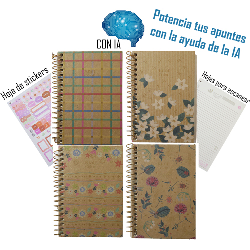 (96235) CUAD.C/ESP.JA 17X24 KRAFT IA 80H== - CUADERNOS/LIBRETAS/REPUESTOS - LIBRETAS