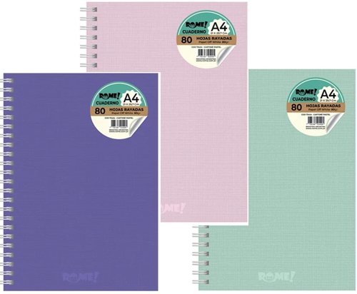 (96260) CUAD.T/D R A4 73424 PASTEL 80H== - CUADERNOS/LIBRETAS/REPUESTOS - CUADERNOS UNIVERSITARIOS