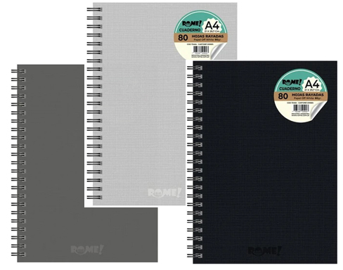 (96263) CUAD.T/D R A4 73464 GRIS 80H== - CUADERNOS/LIBRETAS/REPUESTOS - CUADERNOS UNIVERSITARIOS
