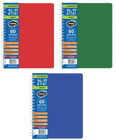 (96328R) CUAD.C/ESP.R 21X27 3381 60 == CLAS - CUADERNOS/LIBRETAS/REPUESTOS - CUADERNOS UNIVERSITARIOS