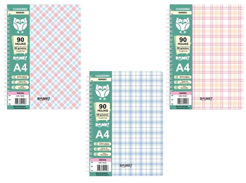 (96526) CUAD.T/D R A4 73124 TARTAN 90H= - CUADERNOS/LIBRETAS/REPUESTOS - CUADERNOS UNIVERSITARIOS