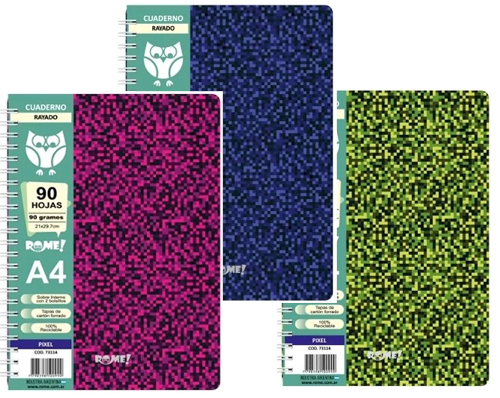 (96536) CUAD.T/D R A4 73114 PIXEL 90H= - CUADERNOS/LIBRETAS/REPUESTOS - CUADERNOS UNIVERSITARIOS