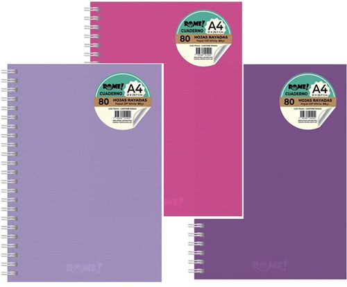 (96539) CUAD.T/D R A4 73444 ROSAS 80H= - CUADERNOS/LIBRETAS/REPUESTOS - CUADERNOS UNIVERSITARIOS